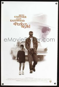1z389 PERFECT WORLD DS one-sheet movie poster '93 Clint Eastwood, Kevin Costner