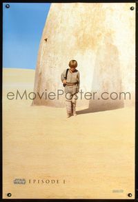 1z392 PHANTOM MENACE DS teaser A 1sheet '99 Star Wars, cool image of Anakin with Darth Vader shadow!