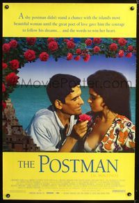 1z400 POSTMAN DS one-sheet movie poster '95 Italian romance, Philipe Noiret, Il Postino!