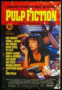 1z405 PULP FICTION one-sheet poster '97 Uma Thurman, Quentin Tarantino, Bruce Willis, John Travolta