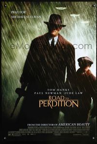1z422 ROAD TO PERDITION DS one-sheet movie poster '02 Tom Hanks, Paul Newman, Jude Law