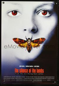 1z453 SILENCE OF THE LAMBS DS style D one-sheet movie poster '90 Jodie Foster, Anthony Hopkins