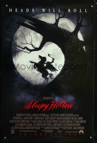 1z460 SLEEPY HOLLOW DS Advance one-sheet movie poster '99 Johnny Depp, Christina Ricci