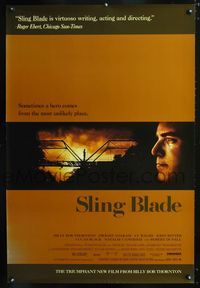 1z461 SLING BLADE one-sheet movie poster '96 great image of star & director Billy Bob Thornton!