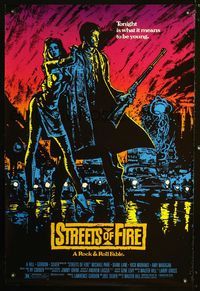 1z482 STREETS OF FIRE one-sheet movie poster '84 Walter Hill, rock & roll!