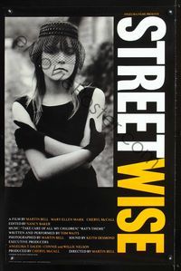 1z483 STREETWISE 24x36 one-sheet '84 photo by Mary Ellen Mark, design by Bill Kobasz & Kathi Rota!