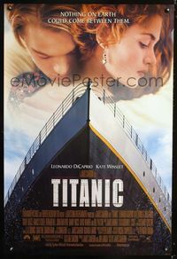 1z499 TITANIC DS one-sheet movie poster '97 Leonardo DiCaprio, Kate Winslet, James Cameron