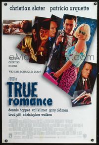 1z512 TRUE ROMANCE DS one-sheet poster '93 Christian Slater, Patricia Arquette, Quentin Tarantino