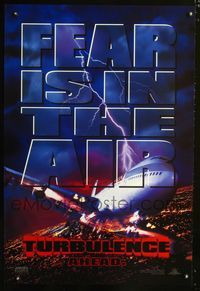 1z514 TURBULENCE DS teaser one-sheet movie poster '97 Ray Liotta, airplane disaster!