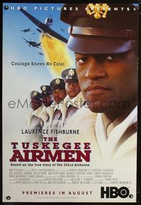 1z515 TUSKEGEE AIRMEN HBO TV advance one-sheet movie poster '95 Laurence Fishburne