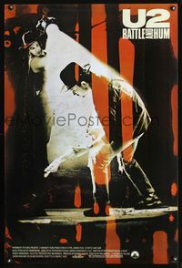 1z520 U2 RATTLE & HUM one-sheet movie poster '88 Bono, Irish rock!