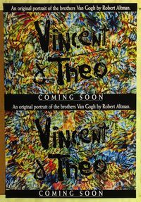 1z530 VINCENT & THEO teaser one-sheet movie poster '90 Robert Altman meets van Gogh, cool artwork!