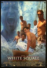 1z539 WHITE SQUALL DS one-sheet '96 directed by Ridley Scott, barechested sailor Jeff Bridges!