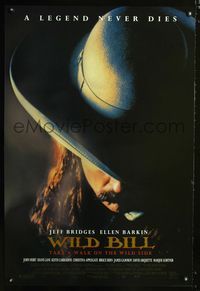 1z541 WILD BILL DS one-sheet movie poster '95 Jeff Bridges, Ellen Barkin