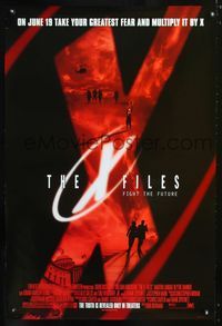 1z549 X-FILES style D advance one-sheet movie poster '98 David Duchovny, Gillian Anderson, sci-fi!
