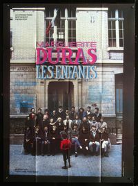 2a289 CHILDREN French one-panel movie poster '84 Marguerite Duras' Les Enfants, cool cast portrait!