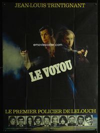 2a304 CROOK French one-panel '70 Claude Lelouch's Le Voyou, Jean-Louis Trintignant by Ferracci!