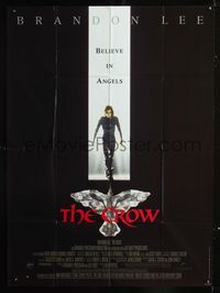2a305 CROW French one-panel movie poster '94 Brandon Lee's final movie, cool image!