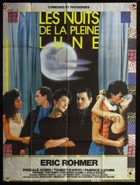 2a344 FULL MOON IN PARIS French one-panel poster '84 Eric Rohmer's Les nuits de la pleine lune!