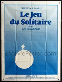 2a346 GAME OF SOLITAIRE French one-panel '76 Jean-Francois Adam's Le jeu du solitaire, cool image!