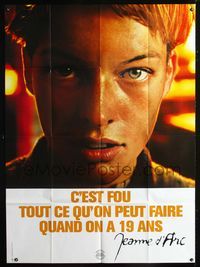 2a415 MESSENGER French one-panel poster '99 Luc Besson, best Milla Jovovich close up as Joan of Arc!