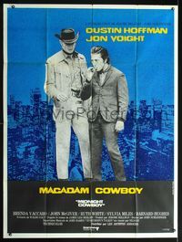 2a419 MIDNIGHT COWBOY French one-panel '69 Dustin Hoffman, Jon Voight, John Schlesinger classic!