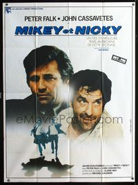 2a422 MIKEY & NICKY French one-panel poster '76 Peter Falk & John Cassavetes by Jean Louis Lafon!