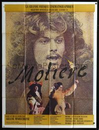 2a427 MOLIERE French one-panel poster '78 great image of Philippe Caubere as Jean-Baptiste Poquelin!