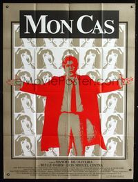 2a428 MON CAS French one-panel movie poster '86 Manoel de Oliveira, cool design by Jean-Marc Haddad!