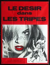 2a431 MUDHONEY French one-panel poster '65 Russ Meyer, super sexy close headshot of Lorna Maitland!