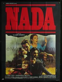 2a436 NADA GANG French one-panel poster '74 Claude Chabrol's Nada, Fabio Testi, Mariangela Melato