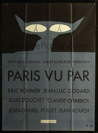 2a453 PARIS VU PAR French one-panel '65 Jean-Luc Goddard & more, wacky cat art by Jean-Michel Folon!