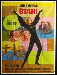 2a488 STAR French one-panel '68 Robert Wise, completely different art of Julie Andrews by Grinsson!