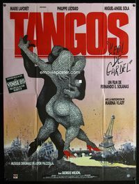 2a500 TANGOS THE EXILE OF GARDEL French 1panel '85 wacky sexy dancing artwork by Michel Berberian!