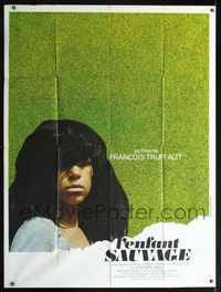 2a529 WILD CHILD French one-panel movie poster '70 Francois Truffaut's classic L'Enfant Sauvage!
