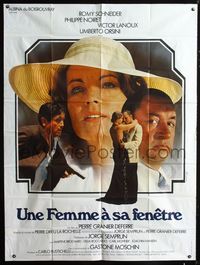 2a531 WOMAN AT HER WINDOW French one-panel poster '76 Romy Schneider & Philippe Noiret by Ferracci!