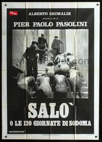 2a538 120 DAYS OF SODOM Italian 1panel '76 Pier Paolo Pasolini's Salo o le 120 Giornate di Sodoma!