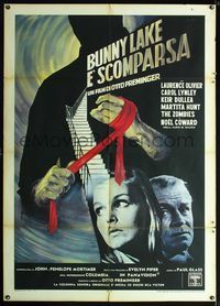 2a573 BUNNY LAKE IS MISSING Italian one-panel '65 Otto Preminger, cool completely different art!