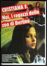 2a581 CHRISTIANE F. Italian 1p '81 classic German drug movie about 13 year-old drug addict/hooker!