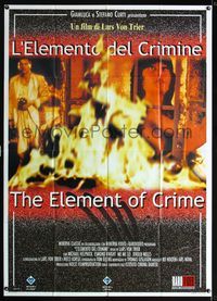 2a607 ELEMENT OF CRIME video Italian one-panel poster R2000 Lars von Trier's Forbrydelsens Element!