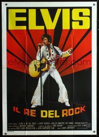 2a608 ELVIS Italian 1p '79 Kurt Russell as Presley, Carpenter,rock & roll,different art by Crovato!