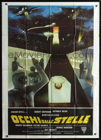 2a612 EYES BEHIND THE STARS Italian one-panel '78 Mario Gariazzo's Occhi Dalle Stelle, cool sci-fi!