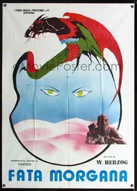 2a617 FATA MORGANA Italian one-panel '71 Werner Herzog, cool different fantasy art by Laugatta!