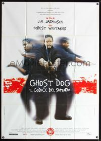 2a634 GHOST DOG Italian one-panel poster '99 Jim Jarmusch, great image of Samurai Forest Whitaker!