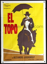 2a606 EL TOPO Italian one-panel movie poster '74 Alejandro Jodorowsky Mexican bizarre cult classic!