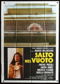 2a687 LEAP INTO THE VOID Italian 1panel '82 Marco Bellocchio's Salto nel vuoto, Anouk Aimee, Piccoli