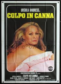 2a690 LOADED GUNS Italian one-panel poster '74 Colpo in Canna, nearly naked sexy Ursula Andress!