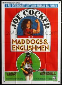 2a695 MAD DOGS & ENGLISHMEN Italian one-panel '71 great different artwork of rocker Joe Cocker!
