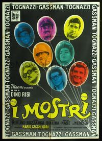 2a716 OPIATE '67 Italian one-panel poster '63 Dino Risi's I Mostri, Ugo Tognazzi, Vittorio Gassman