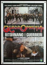 2a722 QUADROPHENIA Italian one-panel '79 The Who, Sting, English rock & roll, different image!